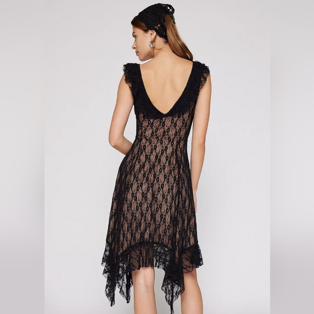 Urban Outfitter Kimchi‎ Blue Indy Lace Midi Dress Sz SMALL NWOT - Picture 2 of 13